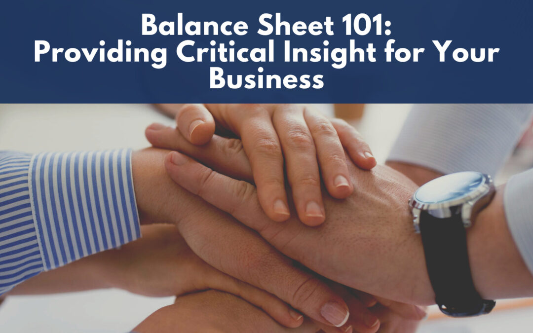 Balance Sheet 101: Providing Critical Insight for Your Business