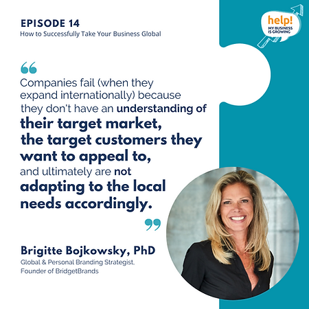 Companies fail (when they expand internationally) because they don't have an understanding of their target market, the target customers they want to appeal to, and ultimately are not adapting to the local needs accordingly. 
