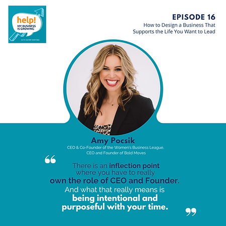 There is an inflection point where you have to really own the role of CEO and Founder. And what that really means is being intentional and purposeful with your time.