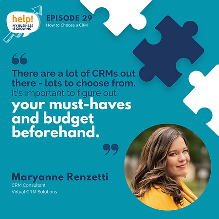 There are a lot of CRMs out there - lots to choose from. It's important to figure out your must-haves and budget beforehand.