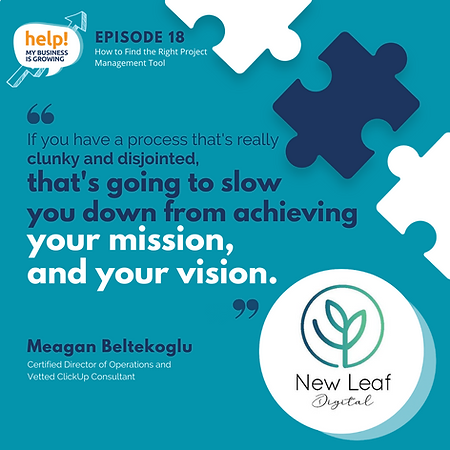 If you have a process that's really clunky and disjointed, that's going to slow you down from achieving your mission and your vision.