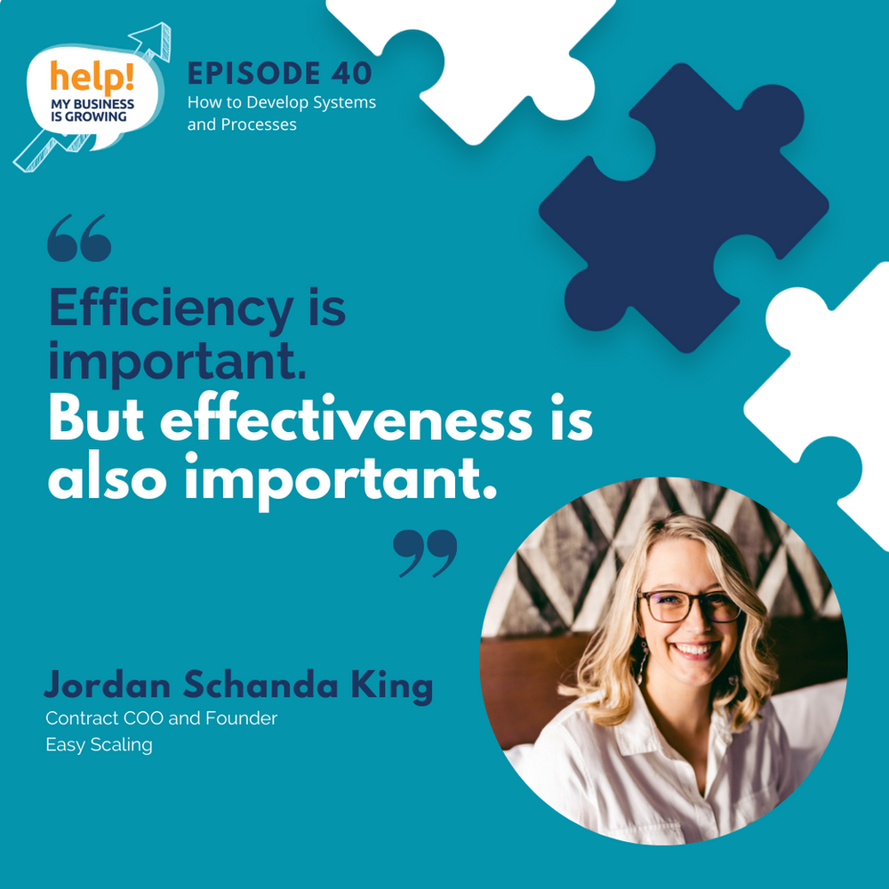 Efficiency is important. But effectiveness is also important.