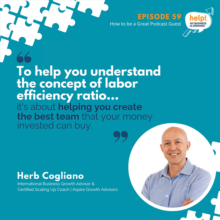 To help you understand the concept of labor efficiency ratio...it's about helping you create the best team that your money invested can buy.
