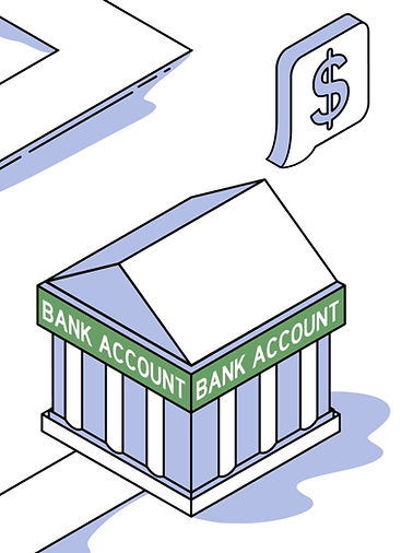 Animated bank account.