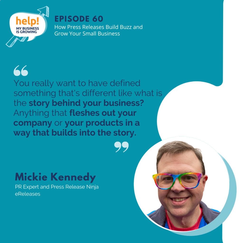 You really want to have defined something that's different like what is the story behind your business? Anything that fleshes out your company or your products in a way that builds into the story.