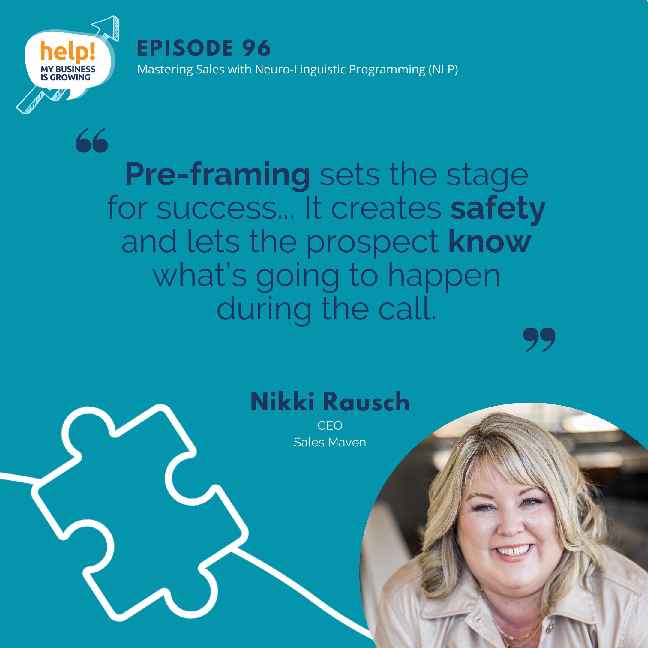 Pre-framing sets the stage for success... It creates safety and lets the prospect know what’s going to happen during the call.